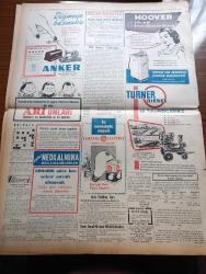 Vatan Gazetesi - 24 Haziran 1953 - Ahmet Emin Yalman Köşe Yazısı - Başbakan Adnan Menderes İsmet İnönü'nün Nutkunu Siyasi Hayatta Merhale Saydı - Ekonomi Ve Ticaret Bakanı Fethi Çelikbaş İktisadi Durumu Anlattı - İran'da Siyasi Durum Gittikçe Gerginleşiyor - Ankara Atina Takımları Bugün Karşılaşıyor - Cumhuriyet Halk Partisi Kurultayında İkinci Gün - CHP Malları Görüşülemedi - Mısır Cumhuriyet Şenlikleri Yapıyor - İzmir'de NATO Karargahında - Kadınlar Tekkesi Yazan Refik Halid Karay Yazı Dizisi - Gölcük Fenerinde Beyaz Işık Yanacak - Kimsesiz Ve Serseri Çocuklar Yurdu Açıldı - Tokyo Güzeli Yoko Kimura - Sümerbank - Hoş Memo Karikatür - Kaliforniya'da Komünist Partisi Kanun Dışı Edildi - Türk Tuvaletleri Paris'te Heyecanla Alkışlandı - İsmail Altınok'un Sergisinde Yazan Hamit Görele - İstanbul Kapılarında Fethin Büyük Tarihî Romanı Yazan Feridun Fazıl Tülbentçi Yazı Dizisi - İstanbul Sineması Programı - Movado Saat - Puro Tuvalet Sabunu - Yeni Bir Gün Doğacak Yazan Emmanuel Robles Yazı
