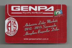 Efemera - ANTALYASPOR  / GENPA - AKDENİZ ÜNİVERSİTESİ STADYUMU KOMBİNE MAÇ KARTI... - kitantik - kitaLog