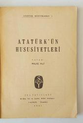 Atatürk'ün Hususiyetleri