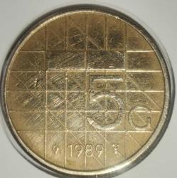 LOT.5 » HOLLANDA 1989  5 GULDEN  ÖZEL KAPAMASINDA