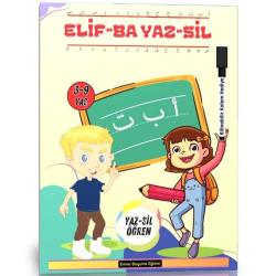 Elif-BA Yaz-SİL Kitabı (YAZ-SİL Kalemi Hediyeli)