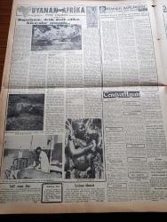 Vatan Gazetesi - 16 Mayıs 1953 - Ahmet Emin Yalman Köşe Yazısı - Birliklerimiz Kore'de Komünist Taarruzunu Geri Attı - Yugoslav Parlamento Heyeti Dün Şehrimize Geldi - Türkiye Yugoslavya Yunanistan Üçlü Paktı Pazartesi Günü Tasdik Edilecek - Lord İsmay NATO'nun Son Durumunu Anlattı - İstanbul Üniversitesinde İmtihanlar Geri Kaldı - Daktilo Şampiyonu Ece Alpay - Kadıköy Yeldeğirmeni Karakolunun Mensupları Adalete Verildi - Kadınlar Tekkesi Yazan Refik Halid Karay Yazı Dizisi - İnkılap Müzesi - Bektaşi Dedesi Ahmet Sırrı Dedenin 5 Sene Hapsi İstendi - Amerika'daki Müslümanlar Arasında Ramazan - Sait Faik Abasıyanık'la Bir Akşamüstü Yazan Oktay Akbal - Uyanan Kıta Afrika Yazan Tunç Yalman Yazı Dizisi - Amerika'da Müzik Festivali - Macera Bu Akşam Başlıyor Yazan Robert Collard Yazı Dizisi - Demirspor Galatasaray Maçı - Arjantin İngiltere Futbol Maçı - İkinci Çanakkale Kupası Maçları - Milli Güreşçi Yaşar Doğu'nun Güreşler Hakkında Sözleri - Luton Town Bugün Vefa İle Oynuyor - Gripin - Arı