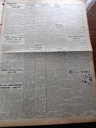Vatan Gazetesi - 16 Mayıs 1953 - Ahmet Emin Yalman Köşe Yazısı - Birliklerimiz Kore'de Komünist Taarruzunu Geri Attı - Yugoslav Parlamento Heyeti Dün Şehrimize Geldi - Türkiye Yugoslavya Yunanistan Üçlü Paktı Pazartesi Günü Tasdik Edilecek - Lord İsmay NATO'nun Son Durumunu Anlattı - İstanbul Üniversitesinde İmtihanlar Geri Kaldı - Daktilo Şampiyonu Ece Alpay - Kadıköy Yeldeğirmeni Karakolunun Mensupları Adalete Verildi - Kadınlar Tekkesi Yazan Refik Halid Karay Yazı Dizisi - İnkılap Müzesi - Bektaşi Dedesi Ahmet Sırrı Dedenin 5 Sene Hapsi İstendi - Amerika'daki Müslümanlar Arasında Ramazan - Sait Faik Abasıyanık'la Bir Akşamüstü Yazan Oktay Akbal - Uyanan Kıta Afrika Yazan Tunç Yalman Yazı Dizisi - Amerika'da Müzik Festivali - Macera Bu Akşam Başlıyor Yazan Robert Collard Yazı Dizisi - Demirspor Galatasaray Maçı - Arjantin İngiltere Futbol Maçı - İkinci Çanakkale Kupası Maçları - Milli Güreşçi Yaşar Doğu'nun Güreşler Hakkında Sözleri - Luton Town Bugün Vefa İle Oynuyor - Gripin - Arı