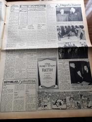 Vatan Gazetesi - 22 Mayıs 1953 - Ahmet Emin Yalman Köşe Yazısı - Birleşik Amerika İngiltere Ve Fransa Liderleri Buluşuyorlar - Gazi Yiğitbaşı İle Faik Erbaş Demokrat Parti'den Çıkarıldıklar - Ankara'da İbrahim Encen İsimli Bir Adam Öldü Ve Dirildi - Emniyet Müdürü Ahmet Tekelioğlu'nun Eroinle Mücadelesi - Tito Rus Yugoslav İhtilafı Devam Ediyor - Kadınlar Tekkesi Yazan Refik Halid Karay Yazı Dizisi - Hürriyet Mücadelesi Ve Demokrasi Yazan Tarık Zafer Tunaya - Paşabahçe Vapuru Adalara İşleyecek - Caddebostanı Açıklarında Kayalıklara İşaret Konacak - Dolmabahçe Havagazı Fabrikası Silahtarağa'ya Nakledilecek - Lütfi Kırdar İzmir Valisi Oluyor - Hoş Memo Karikatür - Uyanan Kıta Afrika Yazan Tunç Yalman Yazı Dizisi - İstanbul Kapılarında Fethin Büyük Tarihî Romanı Yazan Feridun Fazıl Tülbentçi Yazı Dizisi - Macera Bu Akşam Başlıyor Yazan Robert Collard Yazı Dizisi - Ankara Radyosunun Yeni Faaliyeti - Hac Yolu Adlı Bir Film Herkesi Hacı Yapıyor - Harpte Mussolini'ni Ve Churchill Mektuplaşmış