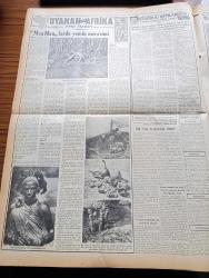 Vatan Gazetesi - 22 Mayıs 1953 - Ahmet Emin Yalman Köşe Yazısı - Birleşik Amerika İngiltere Ve Fransa Liderleri Buluşuyorlar - Gazi Yiğitbaşı İle Faik Erbaş Demokrat Parti'den Çıkarıldıklar - Ankara'da İbrahim Encen İsimli Bir Adam Öldü Ve Dirildi - Emniyet Müdürü Ahmet Tekelioğlu'nun Eroinle Mücadelesi - Tito Rus Yugoslav İhtilafı Devam Ediyor - Kadınlar Tekkesi Yazan Refik Halid Karay Yazı Dizisi - Hürriyet Mücadelesi Ve Demokrasi Yazan Tarık Zafer Tunaya - Paşabahçe Vapuru Adalara İşleyecek - Caddebostanı Açıklarında Kayalıklara İşaret Konacak - Dolmabahçe Havagazı Fabrikası Silahtarağa'ya Nakledilecek - Lütfi Kırdar İzmir Valisi Oluyor - Hoş Memo Karikatür - Uyanan Kıta Afrika Yazan Tunç Yalman Yazı Dizisi - İstanbul Kapılarında Fethin Büyük Tarihî Romanı Yazan Feridun Fazıl Tülbentçi Yazı Dizisi - Macera Bu Akşam Başlıyor Yazan Robert Collard Yazı Dizisi - Ankara Radyosunun Yeni Faaliyeti - Hac Yolu Adlı Bir Film Herkesi Hacı Yapıyor - Harpte Mussolini'ni Ve Churchill Mektuplaşmış