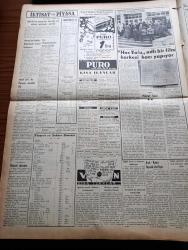 Vatan Gazetesi - 22 Mayıs 1953 - Ahmet Emin Yalman Köşe Yazısı - Birleşik Amerika İngiltere Ve Fransa Liderleri Buluşuyorlar - Gazi Yiğitbaşı İle Faik Erbaş Demokrat Parti'den Çıkarıldıklar - Ankara'da İbrahim Encen İsimli Bir Adam Öldü Ve Dirildi - Emniyet Müdürü Ahmet Tekelioğlu'nun Eroinle Mücadelesi - Tito Rus Yugoslav İhtilafı Devam Ediyor - Kadınlar Tekkesi Yazan Refik Halid Karay Yazı Dizisi - Hürriyet Mücadelesi Ve Demokrasi Yazan Tarık Zafer Tunaya - Paşabahçe Vapuru Adalara İşleyecek - Caddebostanı Açıklarında Kayalıklara İşaret Konacak - Dolmabahçe Havagazı Fabrikası Silahtarağa'ya Nakledilecek - Lütfi Kırdar İzmir Valisi Oluyor - Hoş Memo Karikatür - Uyanan Kıta Afrika Yazan Tunç Yalman Yazı Dizisi - İstanbul Kapılarında Fethin Büyük Tarihî Romanı Yazan Feridun Fazıl Tülbentçi Yazı Dizisi - Macera Bu Akşam Başlıyor Yazan Robert Collard Yazı Dizisi - Ankara Radyosunun Yeni Faaliyeti - Hac Yolu Adlı Bir Film Herkesi Hacı Yapıyor - Harpte Mussolini'ni Ve Churchill Mektuplaşmış