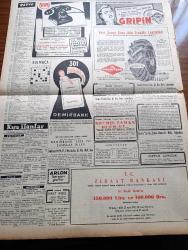 Vatan Gazetesi - 18 Aralık 1954 - Ahmet Emin Yalman Köşe Yazısı - Yunan Hükümeti Şiddetli Ve Ciddi Tedbirler Alıyor - Başvekil Adnan Menderes Yeni Yatırımlar Yapılacağını Söyledi - Mevlana Anıldı - Celal Bayar'a Kıbrıs'tan Sevinç Telgrafları Çekildi - Büyük Bir Eroin Şebekesi Tutuldu - Caddeler Açıkhava Garajı Halini Aldı - Otomobil Sevdası Yazan İsmail Ateş Yazı Dizisi - 1 Milyon Palamut Tutuldu - Bir Güzel Esmer Alman Kadını İmregard Margerete Casus Yakalandı - Çam Katliamı İstanbul'da Devam Ediyor - Antalya'da Bir Radyo İstasyonu Kuruluyor - Stalin Nasıl Öldürüldü Çeviren Rahşan Ecevit Yazı Dizisi - İstanbul'da Başıboş Köpeklerle Mücadele Lazım - Televizyonda İllüzyon Bir Kemanı 4 Kişi Çalıyor - Sir Julius Levy'nin Yükselişi Yazan Daphne Du Maurier Yazı Dizisi - Sabahçı Kahveleri Yazan Cengiz Tuncer - San Francisco'da Atoma Karşı Tedbir Alındı - Fenerbahçe Galatasaray Maçı Arifesinde - Fenerbahçe Kalecisi Şükrü Ersoy - Galatasaray Kalecisi Turgay Şeren - Beşiktaş Emniyet Maçı