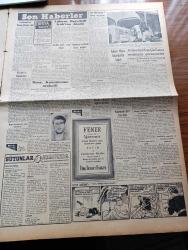 Vatan Gazetesi - 3 Eylül 1954 - Yeni Türk Ordusu Yazan Ahmet Emin Yalman Köşe Yazısı - Cumhurbaşkanı Celal Bayar Dün Belgrad'a Vardı - Irak Veliahdı Abdulillah Geldi - Kıbrıs Komitesi Patrik Athenagoras'a Bir Mektup Gönderdi - Kıbrıs Türktür Komitesi - Profesör Bülent Nuri Esen Üniversite Endişe İçinde Dedi- İstanbul Radyosuna Yeni Tayinler Oldu Münir Nurettin Selçuk da Bunların Arasında - Mehterbaşı Hasan Tahsin'in Cenazesi İstanbul'a Getiriliyor - Almanya'nın NATO'ya Alınmasına Çalışılıyor - Yesari Asım Arsoy - İngiliz İran Petrol Anlaşması  Yazan İlhami Masar - Bu Toprak Uyanacaktır Yazan Muzaffer Buyrukçu Yazı Dizisi - Guatemala'da Armas Diktatör Oldu - Mısır Komünizme Muhalif - Askerî Müze İstanbul'da Kaldı - Dünyanın En Büyük Bronz Heykeli - Hoş Memo Karikatür - Ses Hızını Aşan Deniz Uçağı - Dünyanın En Zengin Kadını Barbara Hutton - Kleopatra Yazan Emil Ludwig Yazı Dizisi - Sefalet İçinde Ölen Büyük Fransız Ressamı Degas -  Kızılların Cinayet Şebekesi 2 Yazı Dizisi -Belgin Doruk