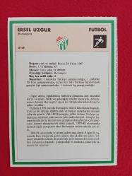 Sporcu Kart - Bursaspor, Ersel Uzgur - Gelişim Spor - 17.5x12.5 cm