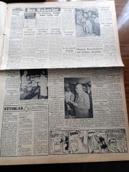 Vatan Gazetesi - 4 Eylül 1954 - Ahmet Emin Yalman Köşe Yazısı - Yunan Hükümeti Zor Durumda - Mareşal Tito Celal Bayar Şerefine Büyük Bir Ziyafet Verdi - Orgeneral Nurettin Baransel İzmir'e Fechteler Erzurum'a Gidiyor - Brezilya'da 250 Bin İşçi Grev Yaptı - Batılıların Rusya'ya Vereceği Nota Hazırlandı - İstanbul Ticaret Odası Başkanı Sait İbrahim Esi - 131 Köprü Yapılacak - Bu Toprak Uyanacaktır Yazan Muzaffer Buyrukçu Yazı Dizisi - Hilton Oteli Müdürleri Vali Fahrettin Kerim Gökay'a İzahat Verdi - Taksim Belediye Gazinosu Fuzuli İşgali Devam Ediyor - Rusya Komünizmin Tek Hâkimi Değildir - Telefon Konuşması %73 Arttı - Askerî Müze Mehter Takımı Başı Hasan Tahsin Parsadan'ın Cenazesi Kaldırıldı - Ölümünün Beşinci Yıldönümünde Cemil Bilsel - Kleopatra Yazan Emil Ludwig Yazı Dizisi - Bu Yerin Ötesinde Yazan Cronin Yazı Dizisi - Güreş Federasyonu Başkanı Vehbi Emre'nin Beyanatı - Galatasaray Kadıköyspor Basketbol Karşılaması - İzmir Atina Boks Karşılaşması - İngiltere'de Yirmi Bin Klüp