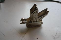 Vintage Kazlar Peçetelik, Mektupluk, Gümüş Metal KAPLAMA Kazlar, Masa Dekoru, Masa Dekoru, Koleksiyonluk    DETAYLAR ACIKLAMADA  (İ1 KASA