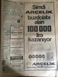HÜRRİYET GAZETESİ 6 EYLÜL 1967 YIL :20 SAYI :6953---Demirel Kollias la Keşan da Görüşecek ---Güney sınırından yurda sahte para sokuluyor ---Cerrahpaşa Tıp Fakültesi Profesörleri İkiye Böldü ---Kral Hüseyin kendi kullandığı  jet  uçağı ile Ankara ya geldi ---Suriye de hükümet darbesi yapıldığı  söylentileri çıktı ----Panayır Yan Kesicileri---Rapor :Cinayetlerin  yüzde 78 i eş-dost arasında  oluyormuş ---Mini -mini  etekli İngiliz kızlar hamam takunyası ile geziyor ---Seyyar Güzellik Enstitüsü ---Londra polisleri Çinlileri bir gölge gibi takip ediyor ---Şampiyon köpek 38 er  gramlık yavru doğurdu ---Spor -Toto da ki 4 genç kız günde 100 bin  kolon tasnif ediyor ---Lig çalışmaları başladı ---Cihat Arman Mersin İdmanyurdu  ile anlaştı ---Çalışkan  ın  durumu  üzüntü yarattı ---Suriye de hükümet darbesi yapıldığı  söylentiler  çıktı ---Bir  sabıkalı genelevi dinamitledi ---İlk defa bir doktor  Hakkari ye  tayinini yaptırdı ---
