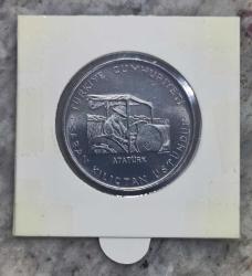 1970 Yılı Fao Saban Kılıçtan Üstündür 2½ Türk Lirası ÇİL