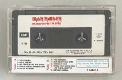 Iron Maiden No Prayer For The Dying Kaset (Orjnal 1990 Dönem Türk Baskı Kaset)