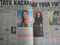 Ekip Haftalık Aktüalite Sinema Tiyatro Müzik ve Magazin Gazetesi - 9 Şubat 1997 - Sevişirken öldürdü! - Öfkeli koca filmde oynayan karısını çekim anında kurşunladı - Erol Macit: ''Cevdet'i asıl ben öldürdüm'' - Kocasını öldürtüp evin kömürlüğüne gömdürmüştü - Karımı, çocuklarımı getirin son bir kez onları göreyim! - Ayhan Melek - Tatil kaçamağı yuva yıktı - Ercan Şahin - Banu Şahin - Gülcan yazıyor - Her filmimde aşık olurum - Rutkay Aziz - Türkan Şoray - Didem Taslan TV'ye hazırlanıyor - Türk mayoları Florida'da - Kıymete bindi - Futbol konusunda anlaşamıyorlar - Görülmemiş Ölüm - Gürbüz Yılmaz - Cani Dadı - 9 Aylık bebeği 'çok ağlıyordu' diye döve döve komaya soktu! fotoğraf ve haberi - Gazete tam değildir sadece 8 sayfası mevcuttur