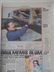 Ekip Haftalık Aktüalite Sinema Tiyatro Müzik ve Magazin Gazetesi - 9 Şubat 1997 - Sevişirken öldürdü! - Öfkeli koca filmde oynayan karısını çekim anında kurşunladı - Erol Macit: ''Cevdet'i asıl ben öldürdüm'' - Kocasını öldürtüp evin kömürlüğüne gömdürmüştü - Karımı, çocuklarımı getirin son bir kez onları göreyim! - Ayhan Melek - Tatil kaçamağı yuva yıktı - Ercan Şahin - Banu Şahin - Gülcan yazıyor - Her filmimde aşık olurum - Rutkay Aziz - Türkan Şoray - Didem Taslan TV'ye hazırlanıyor - Türk mayoları Florida'da - Kıymete bindi - Futbol konusunda anlaşamıyorlar - Görülmemiş Ölüm - Gürbüz Yılmaz - Cani Dadı - 9 Aylık bebeği 'çok ağlıyordu' diye döve döve komaya soktu! fotoğraf ve haberi - Gazete tam değildir sadece 8 sayfası mevcuttur