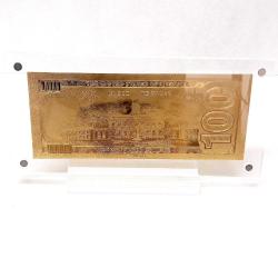 Masa üstü şeffaf sergi standında, Altın 24K Gold 100 $, Altın Varak  100 $, Koleksiyonluk, Hediyelik