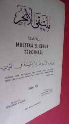 İZAHLI MULTEKA-EL EBHUR TERCÜMESİ CİLT:3