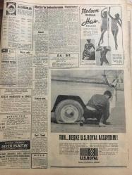 HÜRRİYET GAZETESİ 11 HAZİRAN 1968 YIL :19 SAYI :6506--Parlamento seçiminden sonra bahar havasına girdi ---Arazi için iki köy kavga etti altı kişi öldü ---Ortaca pazarı askeri tedbir altında kuruldu ---Günseli nihayet boşandı ---13 Yaşındaki  ortaokul talebesi meçhul bir elin attığı kurşunla öldü ---1952 Avrupa Güzeli :Faruk Tınca ile tam 8 yıl aşksız  bir hayat yaşadım diyor ---Tarsus ta  kudurarak  ölen genç  ,etrafa dehşet saçtı ---Hırsız -polis  oyununda  tabancalar patladı ---Bekçiyi öldüren bir randevucu  kadın dün idama mahkum oldu ----Belediyece  satılan arsalar hakkında şikayetler oluyor ----Dünya da 10 çitçiden biri farelere çalışıyor ----Türk erkekleri Almanya da kadın katili oluyorlar ---Beşiktaş ,G.Birliği ---Gegiç dün Fenerbahçe kampını ziyaret etti ---Milli Güreş Takımlarımız  Bugün Toledo ya Gidiyor ---İşletmeciler yatak sahneleri  olmayan filmleri almıyor --Dünyanın en çirkin  figüranları Türkiye de ---S.Göksel kendi şirketi adına yeni filmler yapıyor ---