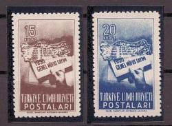 1950 Nüfus Sayımı Mnh Lüks Tam Seri