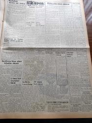 Vatan Gazetesi - 25 Kasım 1953 - Kabuslardan Sonra Yazan Ahmet Emin Yalman Köşe Yazısı - Memurlara Tazminat Verilmedi Teklif Edildi - Edirne Bugün Kurtuluşunu Kutluyor - Pakistan Devlet Reisi Gulam Muhammed Cuma Günü Geliyor - Türkiye Mısır'a Bir Nota Verdi- İngiltere'den Olan İthalat Düştü -  Başbakan Adnan Menderes Aylıkların Artırılacağını Söyledi - Atatürk'ün Naşının Anıtkabir'e Nakli Filmi - Yeşil Gözlü Soledad Yazan Greta Granor Yazı Dizisi - Olgunlaştırma Enstitüsü Şube Açıyor - Bozuk Ekmek Ve Bozuk Un - Şehir Hatları Vapurları Tamir Ediliyor - Konya'da Erkek Olan Kadın İntihar Etti - Hoş Memo Karikatür - Kılıçali Hamamı Yazan Adnan Veli Yazı Dizisi - Amerikan Havacılığı Hamle Yapıyor - Avni Dilligil Nevin Aypar Ve Aliye Rona Mahallenin Namusu Filminde Fotoğraf - Folklorcu Beli Kanık - Vefa Bugün Emniyetle Oynayacak - Millet Partisi Davasına Bugün Bakılıyor - Royal Air Ride Lastik - Arı Unları - Orion Radyo - Lazzaro Franco Kumaş - Poker Play Traş Bıçağı -  Pal Traş Bıçağı