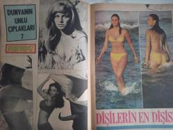 Pazar Haftalık Aktüalite Sinema Tiyatro Müzik ve Magazin Dergisi - 23 Ekim 1970 - Sayı:735 - Sevim Emre Yeşilçam'a iyice küstü - Aynur Akarsu, Yıldırım Gencer örnek çift oldular - Sadri Alışık'ı boyalı yamyamlar Afrika'ya yolcu etti - Yılmaz Güney dert yandı - Mahmut Tezcan yeni eşi üzerinde iddialı - Müşerref Tezcan - Menderes Utku - Filiz Akın'a şarkıcılık çok yakıştı - Persil Deterjan Reklamı - Raquel Welch - Ursula Andress - Dişilerin En Dişisi! - Peri Han - Güner sümer - Selda Alkor - Ayşecik Pamuk Prenses oldu - Zeynep Değirmencioğlu - Suna Selen - Salih Güney - Nuran Aksoy'un albümünden - Seher Şeniz, Feri Cansel ile savaşıyor fotoğraf ve haberi - Tam Takım Dergi