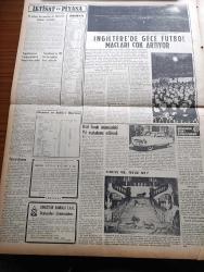 Vatan Gazetesi - 27 Kasım 1953 - Ahmet Emin Yalman Köşe Yazısı - Sovyet Rusya 4 Dış Bakanı Toplantısına iştirak Edecek - Otomobil Yarışlarının Neticesi Belli Oldu - Başbakan Adnan Menderes Ankara'ya Gitti - Öldürmeden Sanık Dilsizin Duruşması Başladı - Yunan Dış bakanı Stefanopulos Türk Dostluğu Esastır Dedi - Avrupa Ordusu İçin Verilen Kararlar - Basın Ve Ceza Kanunlarında Değişiklik Hazırlığı - Tütün Kongresi Bursa'da Toplandı - İngilterede Gece Maçı Sayısı Arttı - Yeşil Gözlü Soledad Yazan Greta Granor Yazı Dizisi - Sadık Aldoğan Başbakan Adnan Menderes'e Hakaretten Mahkum Oldu - Churchill Kabinesi Müşkül Durumda - Türk Amerikan İngiliz Dostluk Grubu Kuruldu - Samsun Liman İnşaatı Başladı - Afrika'da 4 Ay Yazan Tunç Yalman Yazı Dizisi - Kılıçali Hamamı Yazan Adnan Veli Yazı Dizisi - Yeni Bir Ticaret Şekli Senetsiz Sepetsiz Taksitle Satış - Veba Yazan Albert Camus Yazı Dizisi - Sinema Tenkidleri - Dört Dakikada İnsanı Öldüren Müthiş Bir Zehirli Gaz - Arsenal Takımının Öncülüğü