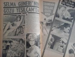 Pazar Haftalık Aktüalite Sinema Tiyatro Müzik ve Magazin Dergisi - 11 Eylül 1970 - Sayı:729 - Selma Güneri - Meltem Mete - Şantöz Gülay Alp - Soyunan şarkıcı Gülay Alp İsveç yolunda - Sahnenin Liraları Güzel Ama - Arzu Okay aranılan isim oldu - Safa Önal - Ayhan Işık - Salih Güney - Zühal Aktan - Seher Şeniz'i Yeşilçam paylaşamıyor - Ursula Andress - John Derek'den kurtulup Belmondo'ya sığınan Ursula değişik bir kadın oluvermişti - Belgin Doruk 7 ay sonra tekrar kamera önünde - Nebahat Çehre küpü dolduradursun - Nebahat Çehre - Yeşilçam İzmir'i sallıyor - Sadri Alışık - Çolpan İlhan - Kerem Alışık - Ayfer Feray - Nilüfer Koçyiğit - Fatma Girik - Lolita annesiyle barıştı - Tursil Deterjan Reklamı - Adnan Şenses'le Ülkü Özen'in oynadıkları fotoroman tamamlandı - Engin Çağlar - Kayıp aktör bulundu - Birsen Kaya fotoğraf ve haberi - Tam Takım Dergi