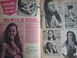 Pazar Haftalık Aktüalite Sinema Tiyatro Müzik ve Magazin Dergisi - 27 Ağustos 1971 - Sayı:779 - Piraye Uzun - Hülya Darcan - Fatma Girik makyajsız poz verdi - ''Ben böyle de güzelim'' - Seher Şeniz çıplaklıktan vazgeçemiyor - Kartal Tibet - Quink Mürekkep Reklamı - Piraye Uzun'un ''Bikini'' gösterisi - Uğur Güçlü iki ay sonra Piraye Uzun'la film çevirdi - Ve Esen Püsküllü sahnede - Devlet Devrim - Mine Mutlu - Selma Güneri - Nebahat Çehre - Ajda Pekkan - emel Sayın - Göksel Arsoy - Bahar Erdeniz - Serpil Örümcer - Sevda Ferdağ - Funda Gürçen - Miss Deodrant Reklamı - Muhterem Nur - Cihat Aşkın - Nigar Uluerer - Fatma Karanfil - Zeynep Aksu - Fikret Hakan - Ülkü Erakalın - Rüştü Asyalı - Sami Hazinses - Erol Taş - Hülya Koçyiğit - Tamer Yiğit - Feri Cansel fotoğraf ve haberi - Tam Takım Dergi