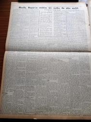 Vatan Gazetesi - 2 Kasım 1953 - Meclis Celal Bayar'ın Mühim Bir Nutku İle Dün Açıldı - Meclis Fevkalade Bir Gün Geçirdi - Ahmet Emin Yalman Köşe Yazısı - Trieste Polisine Hazırol Emri Verildi - Cumhurbaşkanı 3,5 İcraatın 950 Öncesiyle Mukayeseli Tablosunu Yaptı - Koreli Esirler İzahatı Dinlemekten Vazgeçtiler - İstanbul Üniversitesinde İki Törenle Bugün Derslere Başlanıyor - Fenerbahçe Adalet Maçında Adalet Kalecisi Erdoğan'ın Kurtarışı Fotoğraf - Yeşil Gözlü Soledad Yazan Greta Granor Yazı Dizisi - Türkiye Terziler Federasyonu Kuruluyor - Dokunulmazlıklarının Kaldırılması İstenen Milletvekilleri - Harf İnkılabının Yıldönümü Bugün Kutlanıyor - Ermenice Yogovurt İsimli Bir Gazete Çıkmaya Başladı - Toynbee Atatürk'ü Övüyor - Yeni Sabah Gazetesinde Provakatif Yazılar - Rauf Onursal CHP'nin Kapatılmasını İstedi - Milli Güreş Takımı Final Seçmesi - Rita Caruso'nun Hayat Macerası Yazı Dizisi Esin Talu Yazı Dizisi - Veba Yazan Albert Camus Yazı Dizisi - Atlet Emil Zatopek'ten İki Dünya Rekoru