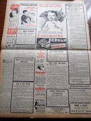 Vatan Gazetesi - 2 Kasım 1953 - Meclis Celal Bayar'ın Mühim Bir Nutku İle Dün Açıldı - Meclis Fevkalade Bir Gün Geçirdi - Ahmet Emin Yalman Köşe Yazısı - Trieste Polisine Hazırol Emri Verildi - Cumhurbaşkanı 3,5 İcraatın 950 Öncesiyle Mukayeseli Tablosunu Yaptı - Koreli Esirler İzahatı Dinlemekten Vazgeçtiler - İstanbul Üniversitesinde İki Törenle Bugün Derslere Başlanıyor - Fenerbahçe Adalet Maçında Adalet Kalecisi Erdoğan'ın Kurtarışı Fotoğraf - Yeşil Gözlü Soledad Yazan Greta Granor Yazı Dizisi - Türkiye Terziler Federasyonu Kuruluyor - Dokunulmazlıklarının Kaldırılması İstenen Milletvekilleri - Harf İnkılabının Yıldönümü Bugün Kutlanıyor - Ermenice Yogovurt İsimli Bir Gazete Çıkmaya Başladı - Toynbee Atatürk'ü Övüyor - Yeni Sabah Gazetesinde Provakatif Yazılar - Rauf Onursal CHP'nin Kapatılmasını İstedi - Milli Güreş Takımı Final Seçmesi - Rita Caruso'nun Hayat Macerası Yazı Dizisi Esin Talu Yazı Dizisi - Veba Yazan Albert Camus Yazı Dizisi - Atlet Emil Zatopek'ten İki Dünya Rekoru