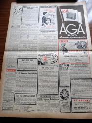 Vatan Gazetesi - 22 Ekim 1953 - Ahmet Emin Yalman Köşe Yazısı - Millet Partisi Davasına Dün Bakıldı - Amerika'da Dış Yardım Dairesi Lağvediliyor - İsrail Ürdün İhtilafı - Suriye Hatay'dan Başka Urfa Harran Antep Tarsus Ve Adana'yı Da İstiyorlar - İtalya'da Trieste İçin Nümayişler Oldu - Amerika Dışişleri Bakanı John Foster Dulles Rusya'ya Meydan Okudu- Fenerbahçe Manchester City'e 5 1 Mağlup Oldu - İngiltere Avrupa Karması 4 4 Berabere Kaldı - Yeşil Gözlü Soledad Yazan Greta Granor Yazı Dizisi - Selim Sarper'in Üç Mesele Hakkında Beyanatı Yazan Kemal Bağlum - Memurların Telefon Konuşmaları Tesbit Ediliyor - Değerli Sanatkar Mücap Ofluoğlu Evlendi - Japonya'da Atom Fiziği Enstitüsü Kuruluyor - Afrika'da 4 Ay Yazan Tunç Yalman Yazı Dizisi - İstanbul Kapılarında Fethin Büyük Tarihî Romanı Yazan Feridun Fazıl Tülbentçi Yazı Dizisi - Operamızın İki Yıldızı Azra Çaplı Eşi Erdoğan Çaplı - Aspirin Tiryakiliği - Öğretim Eğitim Gençliği - Borsa -Türk Gazetecileri İran Başbakanı Zahidi'yi Ziyaret