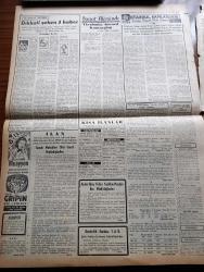 Vatan Gazetesi - 25 Ekim 1953 - Başbakan Adnan Menderes Adana'da Çok Mühim Bir Nutuk Söyledi - 50 Yıllık Hekimler İçin Jübile Yapıldı Profesör Cemil Topuzlu Bu Törenlere Katıldı - Eğitim Bakanı Rıfkı Salim Burçak Dün İzahat Verdi - Birleşmiş Milletler Günü İçin Toplantılar Yapıldı - İlk Atom Denizaltısı Denize İndiriliyor - Millet Partisi Dava Evrakı 2. Asliye Cezaya Verildi - İlim Yayma Cemiyeti Takipten Şikayetçi İmiş - Askeri Şura Terfi İşini Görüştü - Yeşil Gözlü Soledad Yazan Greta Granor Yazı Dizisi - Daktilo Makinesi İle Yazılan Gazeteler - Seyhan Hidroelektrik Projesi Hakkında Yazan İsmail İşmen - Gandhi'nin Oğlu Tahliye Edildi - Londra'da Benzinciler Grevi Devam Ediyor - Meşhur Jeoloji Profesörü Maurice Lugeon Öldü - Galile'nin Bir Eseri Bulundu - Viyolonist Gerard Kantargian - İstanbul Kapılarında Fethin Büyük Tarihî Romanı Yazan Feridun Fazıl Tülbentçi Yazı Dizisi - Muayyen Zamanlarda Sancılara Karşı Gripin - Sinka Dikiş Nakış Makineleri - Bima Konserveleri - Arı Unları