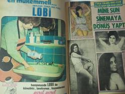 Pazar Haftalık Aktüalite Sinema Tiyatro Müzik ve Magazin Dergisi - 25 Şubat 1972 - Sayı:805 - Türkan Şoray - Piraye Uzun - Nigar Uluerer - Sürpriz Hediye - Selahattin Rezzan - Mine Mutlu - İzzet Günay - İlhan Engin - Funda Ege - Doktor Renaud Krem Reklamı - Okan Demir - Aynur Akarsu - Hülya Tuğlu - Uğur Güçlü - Emel Yücel - Lobi temizleme tozu reklamı - Mine Sun sinemaya dönüş yaptı - Gülgün Erdem - Bedevi Dilberi - Semra Yıldız - Yalnız filmde göbek atıyor - Engin Çağlar'la yakında dünya evine girecek olan Türkiye güzeli Filiz Vural - Tursil Deterjan Reklamı - Filiz Akın - Mualla Sürer - Müşerref Tezcan - Kadir İnanır - Nubar Terziyan - Kadir İnanır - Piraye Uzun - Tamer Yiğit - Feri Cansel - Yeşim Yükselen - Nur Soylu - Naki Yurter - Aytekin Akkaya fotoğraf ve haberi - Tam Takım Dergi
