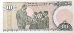 7. EMİSYON 10 LİRA B 58 44 8 555 ÇİL (RESİMDEKİ ÜRÜN GÖNDERİLECEKTİR)(S-64)