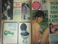 Pazar Haftalık Aktüalite Sinema Tiyatro Müzik ve Magazin Dergisi - 21 Nisan 1972 - Sayı:813 - Filiz Akın - Seher Şeniz - 30 Yıl Öncesinin Modasını Sunuyor - Gülbin Eray - Nazan Berk - Nuran Aksoy - Ülkü Ülker - İrfan Atasoy - Hamiyet Yankı - Seyyal Taner Yeşilçam'a Dönüş Yaptı - Nilgün Utku genç kız oldu ve baloya gitti - Menderes Utku - Nazan Şoray kaleci Yasin'e el koydu - Sevda Nur - Kamuran Ballı - Gülsün Kamu - Nil Başak - Tursil Deterjan Reklamı - Esen Püsküllü - Gülgün Erdem - Seher Şeniz - Sevda Ferdağ, Cüneyt Arkın yatağa girip seviştiler - Meral Küçükerol - Münir Özkul - Türkan Şoray - Piraye Uzun bir ayda üç film çevirdi - Prenses Banu - Bir dişi kaplan - Tamer Yiğit - Nuray Yiğit fotoğraf ve haberi - Tam Takım Dergi