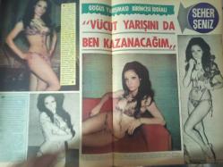 Pazar Haftalık Aktüalite Sinema Tiyatro Müzik ve Magazin Dergisi - 21 Nisan 1972 - Sayı:813 - Filiz Akın - Seher Şeniz - 30 Yıl Öncesinin Modasını Sunuyor - Gülbin Eray - Nazan Berk - Nuran Aksoy - Ülkü Ülker - İrfan Atasoy - Hamiyet Yankı - Seyyal Taner Yeşilçam'a Dönüş Yaptı - Nilgün Utku genç kız oldu ve baloya gitti - Menderes Utku - Nazan Şoray kaleci Yasin'e el koydu - Sevda Nur - Kamuran Ballı - Gülsün Kamu - Nil Başak - Tursil Deterjan Reklamı - Esen Püsküllü - Gülgün Erdem - Seher Şeniz - Sevda Ferdağ, Cüneyt Arkın yatağa girip seviştiler - Meral Küçükerol - Münir Özkul - Türkan Şoray - Piraye Uzun bir ayda üç film çevirdi - Prenses Banu - Bir dişi kaplan - Tamer Yiğit - Nuray Yiğit fotoğraf ve haberi - Tam Takım Dergi