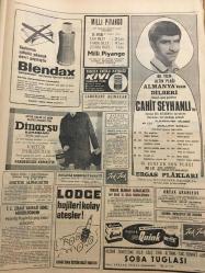 HÜRRİYET GAZETESİ 21 EYLÜL 1967 YIL :20 SAYI :6968---Kıbrıs tezimizi Ruslara bir kere daha izah ettik --Sivas Milletvekilleri Otopsi Raporlarına İtiraz Edecek --Sivas ta okuyan yedi Kayserili  öğrenci ,er  eğitim tugayına sığındı --Kayserili olayları ile ilgili olarak tutuklanan 9 kişi serbest  bırakıldı ---Şoför  el şakası  yapınca traktör  devrildi ,3 kişi öldü ---Kızının mezarı başında  intihara teşebbüs etti ---Sınıfta kaldığını bir üst  sınıfa girince öğrenen çocuk 24 kuruşla kayıplara karıştı --Evlenebilmek için 10.000 Katolik papaz izin bekliyor ----Bu yılın  altın plağı Almanya nın dilberi :Cahit Seyhan ---Valiler maçı tatil ettirebilecek ---Biz artık ,Kayserispor  la ömrübillah maç yapmayız ---Nezahat Bayram  --S.Liege :3 -Altay :2 --