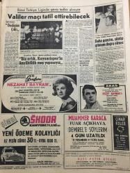 HÜRRİYET GAZETESİ 21 EYLÜL 1967 YIL :20 SAYI :6968---Kıbrıs tezimizi Ruslara bir kere daha izah ettik --Sivas Milletvekilleri Otopsi Raporlarına İtiraz Edecek --Sivas ta okuyan yedi Kayserili  öğrenci ,er  eğitim tugayına sığındı --Kayserili olayları ile ilgili olarak tutuklanan 9 kişi serbest  bırakıldı ---Şoför  el şakası  yapınca traktör  devrildi ,3 kişi öldü ---Kızının mezarı başında  intihara teşebbüs etti ---Sınıfta kaldığını bir üst  sınıfa girince öğrenen çocuk 24 kuruşla kayıplara karıştı --Evlenebilmek için 10.000 Katolik papaz izin bekliyor ----Bu yılın  altın plağı Almanya nın dilberi :Cahit Seyhan ---Valiler maçı tatil ettirebilecek ---Biz artık ,Kayserispor  la ömrübillah maç yapmayız ---Nezahat Bayram  --S.Liege :3 -Altay :2 --