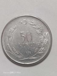 TÜRKİYE CUMHURİYETİ 50 KURUŞ 1976  ÇÇT