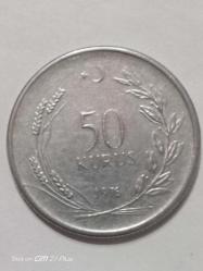 TÜRKİYE CUMHURİYETİ 50 KURUŞ 1976  ÇÇT