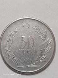TÜRKİYE CUMHURİYETİ 50 KURUŞ 1976  ÇÇT