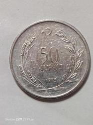 TÜRKİYE CUMHURİYETİ 50 KURUŞ 1975  ÇÇT