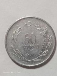 TÜRKİYE CUMHURİYETİ 50 KURUŞ 1975  ÇÇT