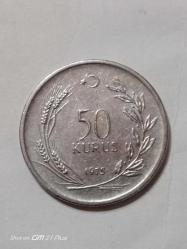 TÜRKİYE CUMHURİYETİ 50 KURUŞ 1975  ÇÇT