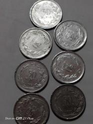 TÜRKİYE CUMHURİYETİ 50 KURUŞ 1975  ÇT (7 ADET)