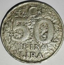 TÜRKİYE 1996  50 BİNLİRA GIDA ZİRVESİ HATIRA PARA