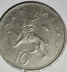 İNGİLTERE 1975  10 PENCE
