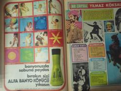 Pazar Haftalık Aktüalite Sinema Tiyatro Müzik ve Magazin Dergisi - 12 Mayıs 1972 - Sayı:816 - Aynur Aydan - Piraye Uzun - Türkan Şoray'ın ilkbahar valsi - Filiz Akın yılın sanatçısı ödülünü aldı - Filiz Akın - Tarık Akan - Aynur Aydan'ın ''Mayo Defilesi'' - Maria Montez - Tarık Tibet - Ülkü Özen - Sadettin Düzgün - Sevgi Can'ı kıyasıya dövdüler - Parla Şenol dünün çocuk yıldızı yuvaya dönüş yaptı - ALFA Banyo Köpüğü reklamı - Bir Çarpıda Yılmaz Köksal - Eva Bender vücut yarışını duyar duymaz ortaya çıktı - Emel Sayın'dan sonra şimdi de Neşe Karaböcek - Yeşilçam'da ısrar ediyor - Diana İplik Reklamı - Persil deterjan reklamı - Fikret Hakan hergün sahne provası yapıyor - Yüksel Birol - Mehmet Birol - Sevtap Çetinkale - Nesrin Gökkaya - Piraye Uzun güzel havayı görünce dayanamadı - Yeni burnu Leyla Başar'ın yıldızını parlattı fotoğraf ve haberi - Tam Takım Dergi