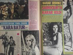 Pazar Haftalık Aktüalite Sinema Tiyatro Müzik ve Magazin Dergisi - 29 Eylül 1972 - Sayı:836 - Mine Mutlu - Bahar Erdeniz - Perihan Savaş'ıda soyup attırdılar - Filiz Akın gecekondu dilberi rolünde - Kadir İnanır - Güler Alış - Zeynep Değirmencioğlu - Persil Deterjan Reklamı - Bir Çarpıda Kadir İnanır - Figen Han Zor Durumda - Melek Görgün - Aytekin Akkaya - Beyza Başar - Danyal Topatan - Ali Ekdal - Altan Günbay - Beyza Başar - Aytekin Akkaya - Bahar Erdeniz şarkıcılıkta karar kıldı - Müşerref Tezcan - Nubar Terziyan - Hüseyin Peyda - Nalan Çöl - Behçet Nacar - Nur Ay - Sansürün reddettiği seks filmi ismini değiştirince onaylandı - Denize Veda - Sevda Ferdağ - Metin Erksan - ''dansöz'' bulunamayınca striptizciler göbek attı fotoğraf ve haberi - Tam Takım Dergi.Dansöz
